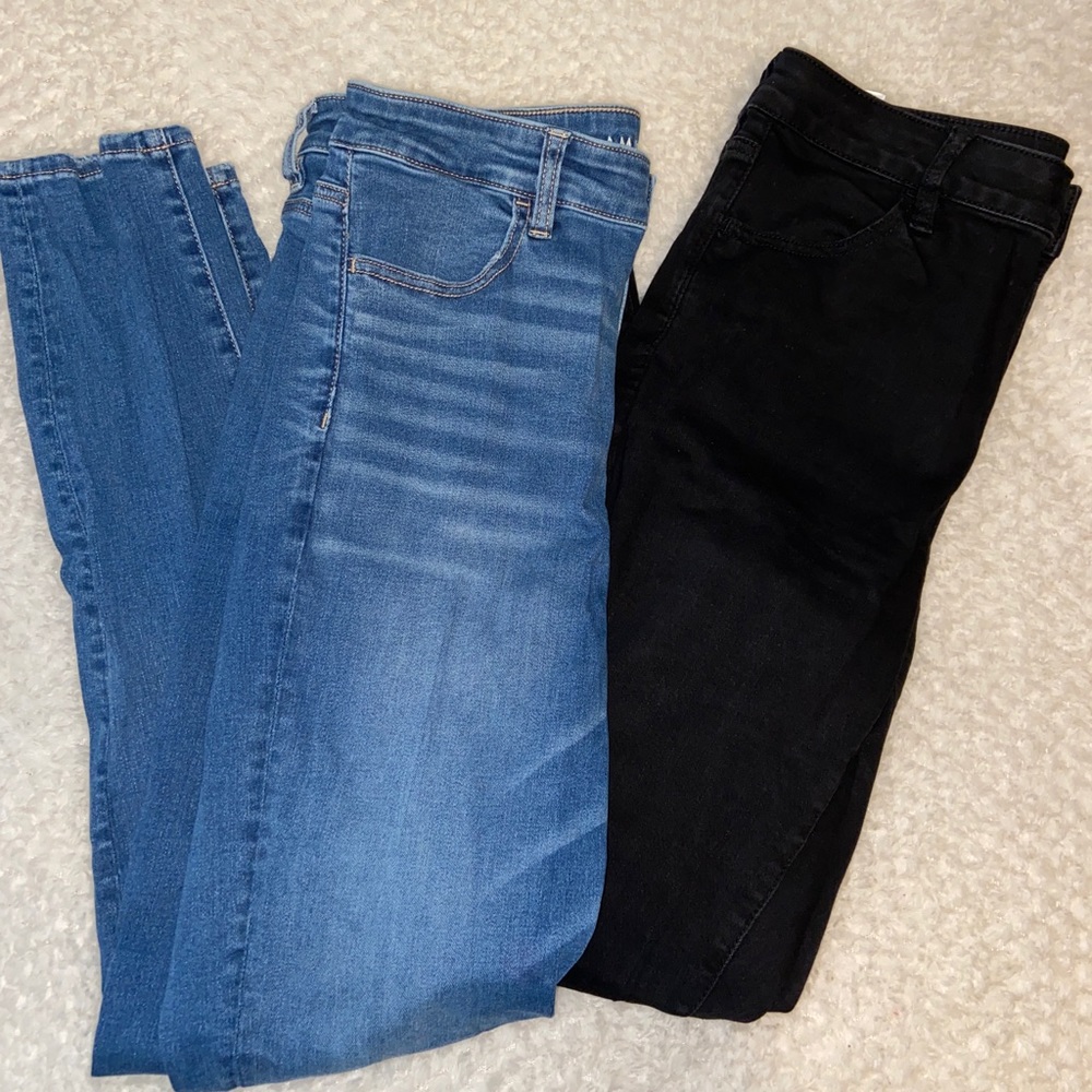 2 Pairs American Eagle High Rise Jeggings